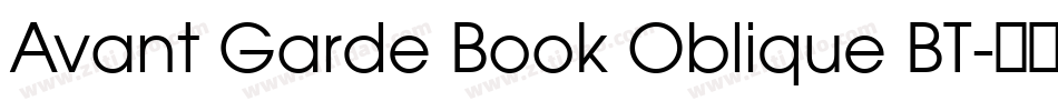 Avant Garde Book Oblique BT字体转换